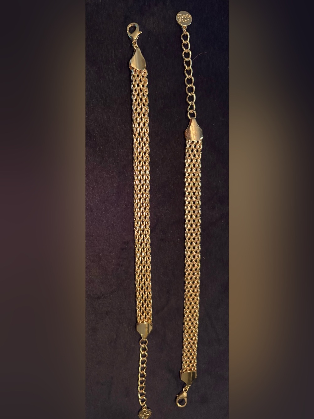 Women's Gold-Tone Chain Bracelet Set of #2